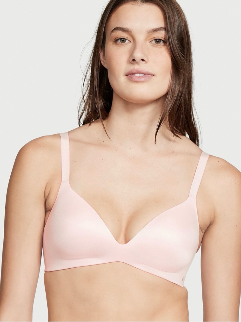 Victoria's Secret Infinity Flex Lightly Lined Wireless Plunge Bra Pink 34B NWT
